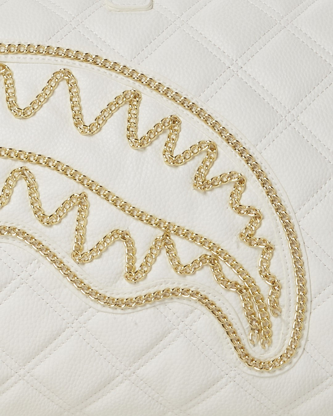 Sprayground RIVIERA LE BLANC GOLD CHAIN SHARK DUFFLE