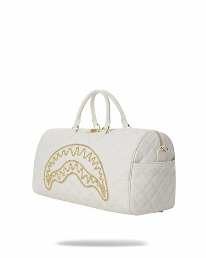 Sprayground RIVIERA LE BLANC GOLD CHAIN SHARK DUFFLE
