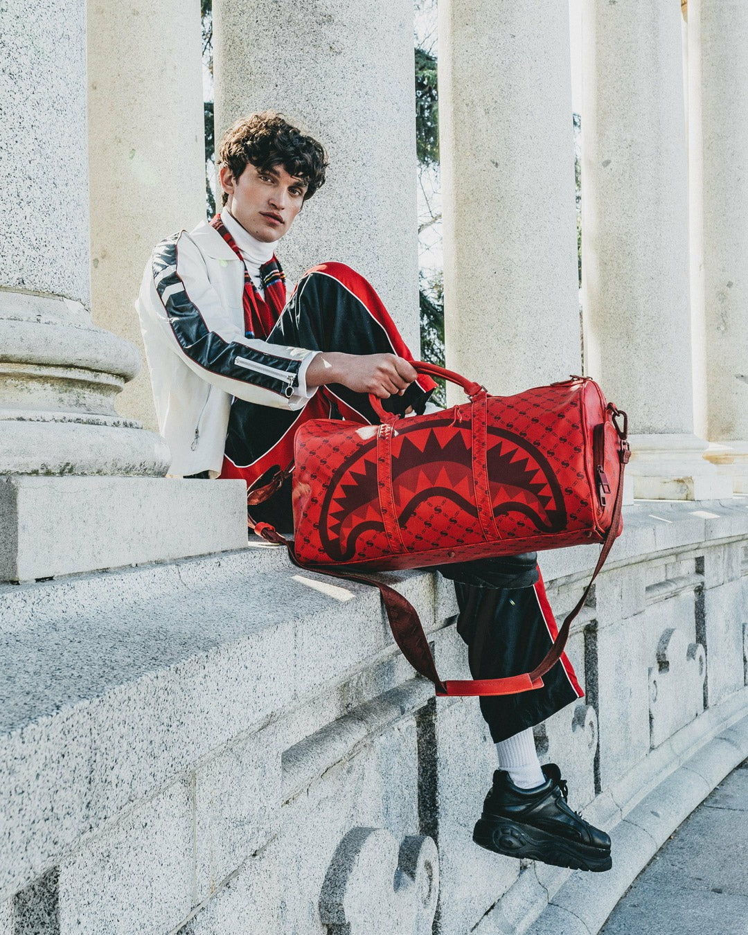 Sprayground MONEY PATTERN BRICK DUFFLE
