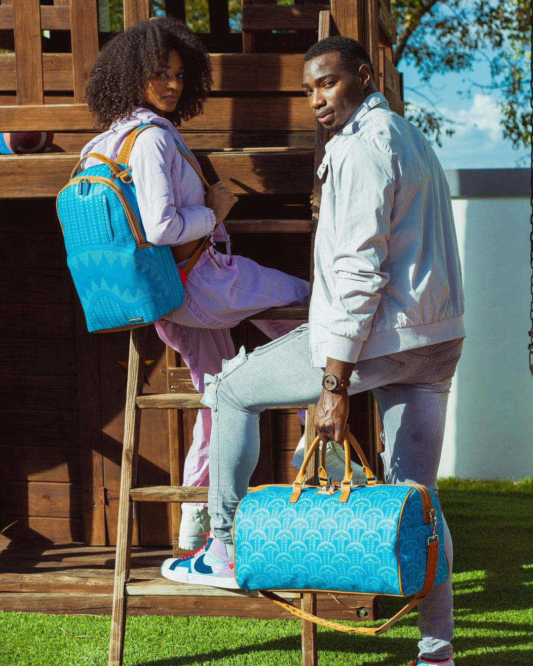 Sprayground ILLUCHAINS TURQ DUFFLE