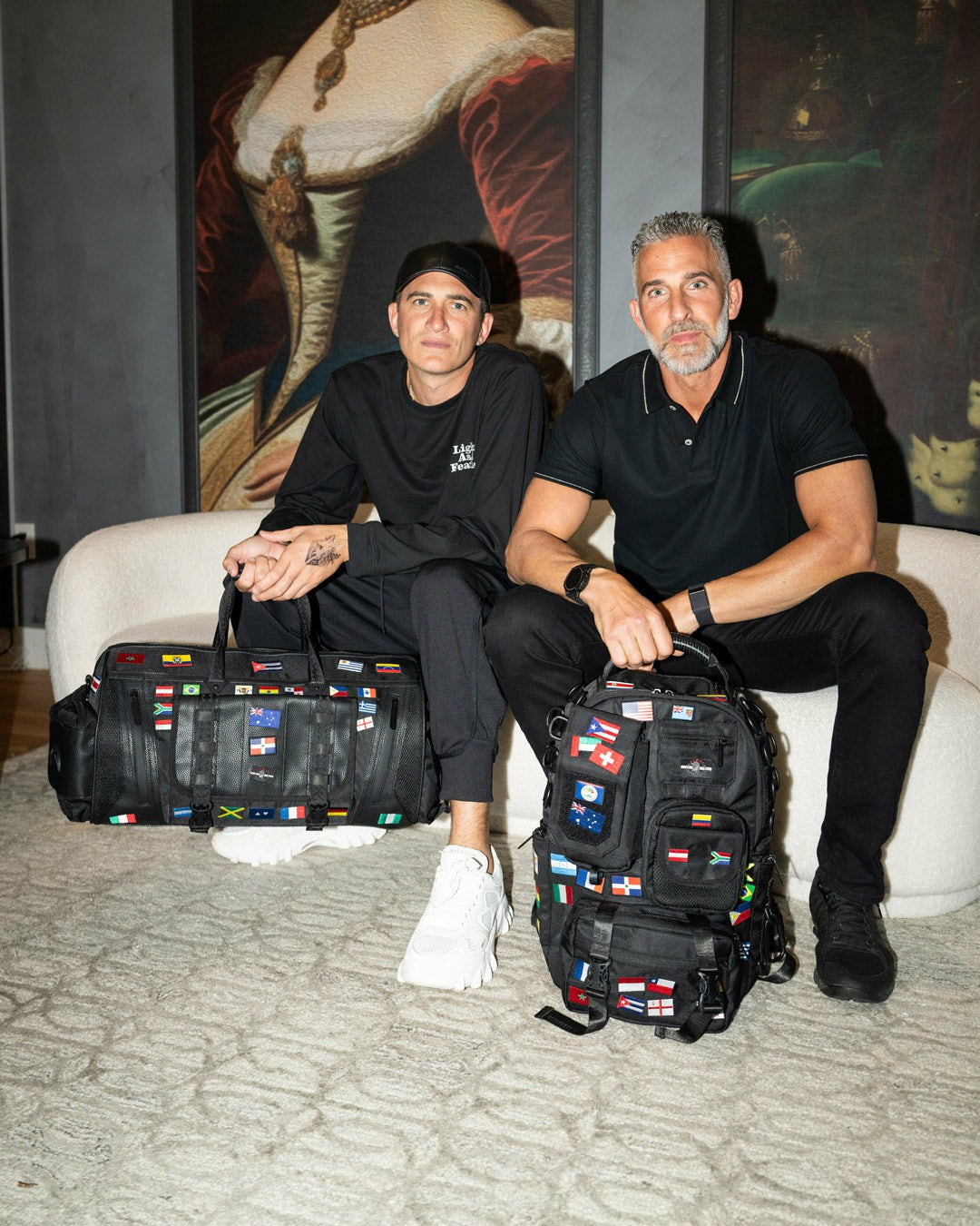 Sprayground JAMES FIRST CLASS GLOBAL FLAGS SPECIAL OPS CARGO BACKPACK