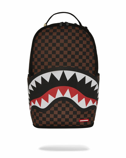 Sprayground NOOO WAY!!! A REVERSIBLE BACKPACK - PURPLE VELOUR TO OG SHARKS IN PARI