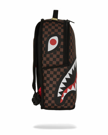 Sprayground NOOO WAY!!! A REVERSIBLE BACKPACK - PURPLE VELOUR TO OG SHARKS IN PARI