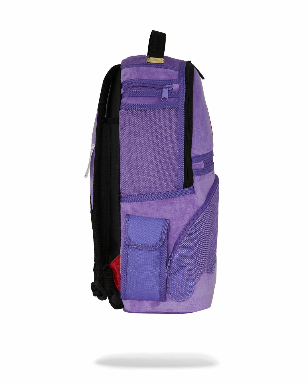 Sprayground NOOO WAY!!! A REVERSIBLE BACKPACK - PURPLE VELOUR TO OG SHARKS IN PARI