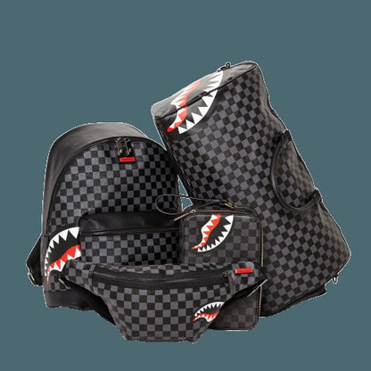 Sprayground SHARKS IN PARIS (BLACK CHECKERED EDITION) CROSSBODY