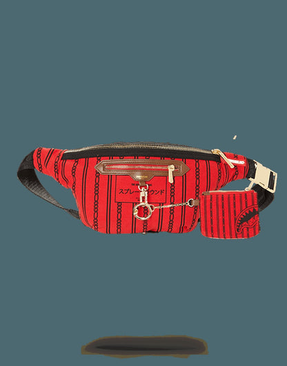 Sprayground REVERSE SHARKS IN PARIS CROSSBODY (RED)