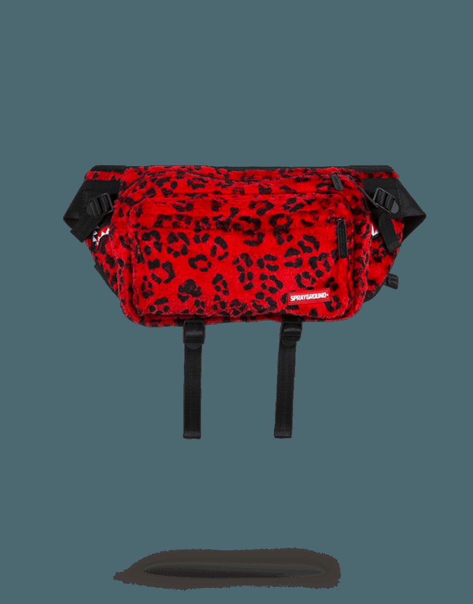 Sprayground RED LEOPARD CROSSBODY TRANSPORTER