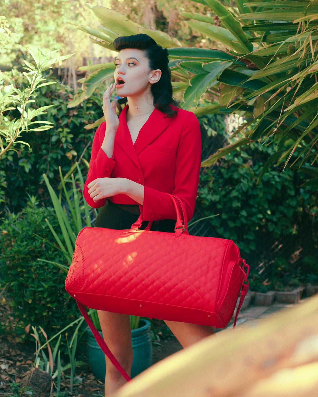 Sprayground RED RIVIERA EMPEROR DUFFLE
