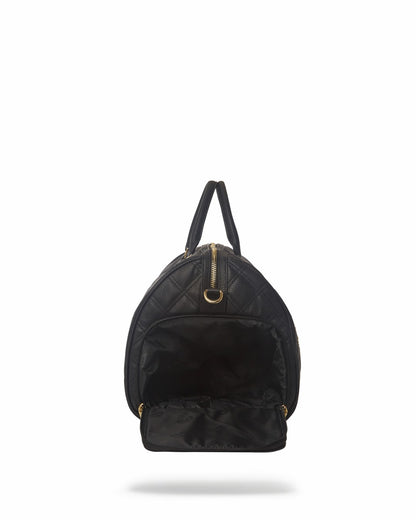 Sprayground NOIR QUILT GOLD CHAIN SHARK DUFFLE