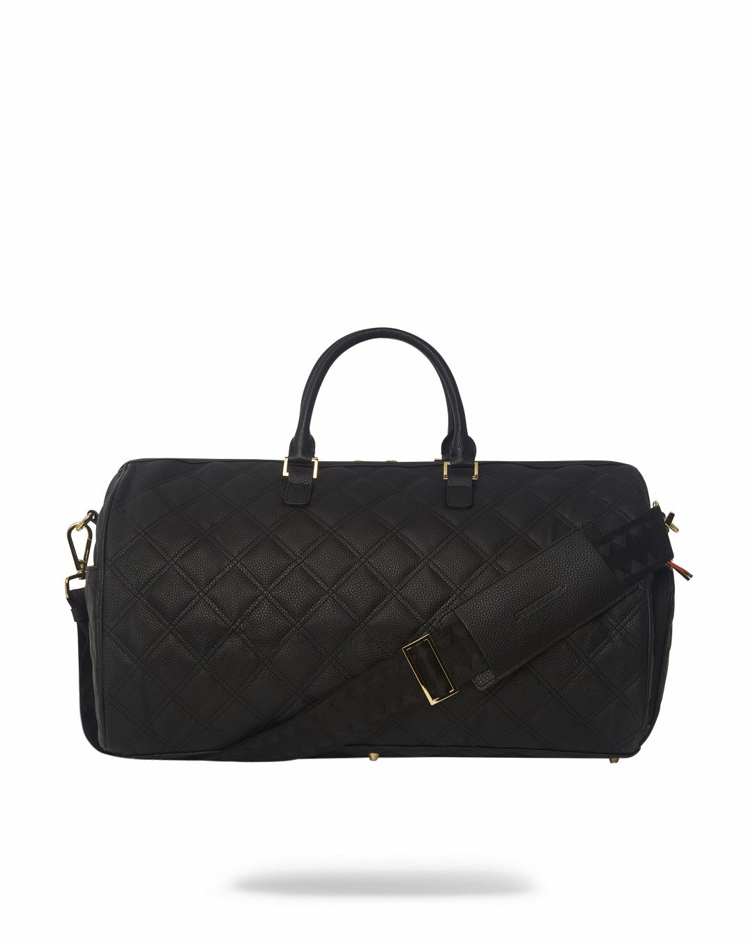 Sprayground NOIR QUILT GOLD CHAIN SHARK DUFFLE