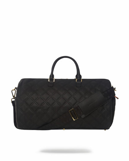 Sprayground NOIR QUILT GOLD CHAIN SHARK DUFFLE