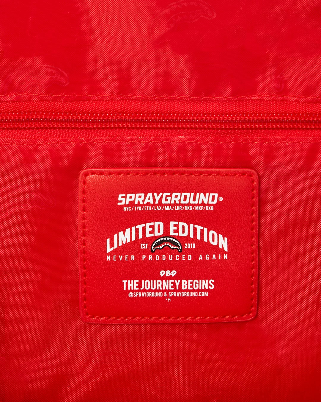 Sprayground SHARK CHECK (WHITE) DUFFLE