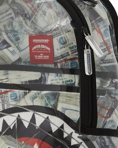 Sprayground CLEAR BACKPACK - MONEY CHOMP