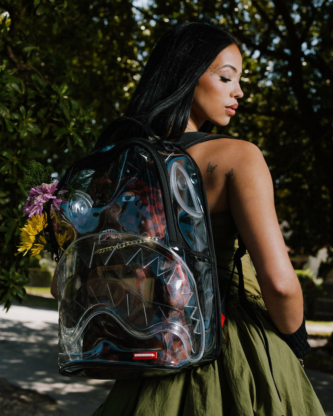 Sprayground CLEAR BACKPACK - SHARKS IN PARIS BEAR