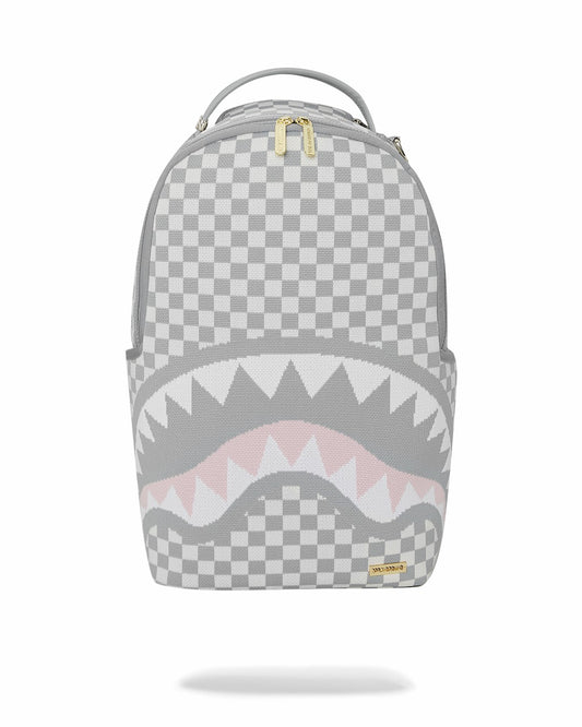 Sprayground KNIT SHARKS IN PARIS IN CREAM DLX BACKPACK