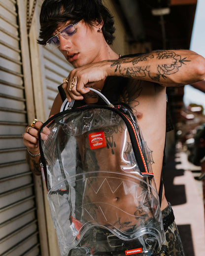 Sprayground 100% CLEAR BACKPACK SHARK