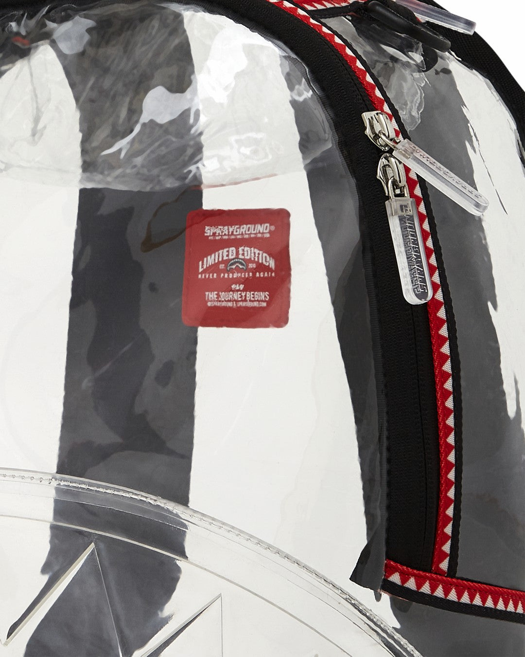 Sprayground 100% CLEAR BACKPACK SHARK