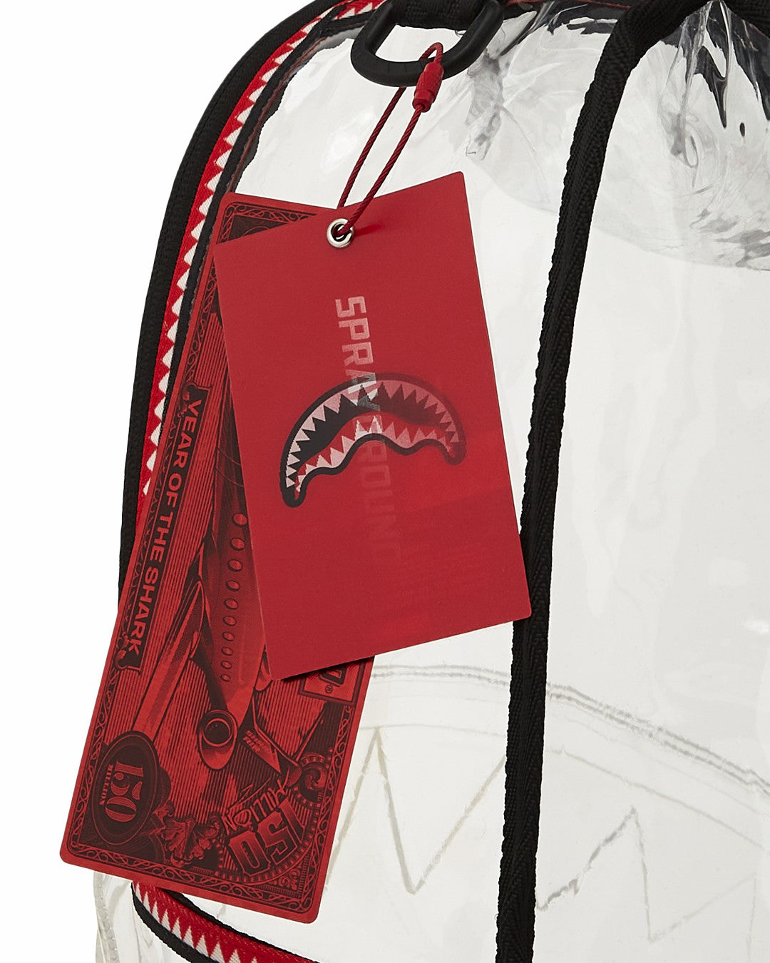 Sprayground 100% CLEAR BACKPACK SHARK