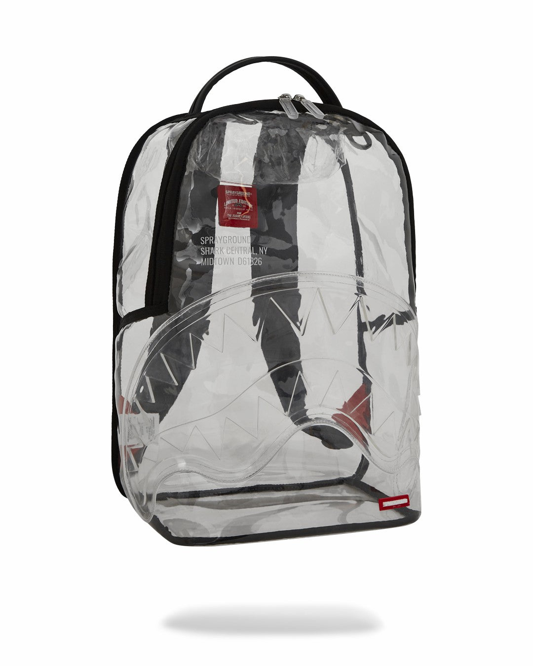 Sprayground 100% CLEAR BACKPACK - SHARK CENTRAL