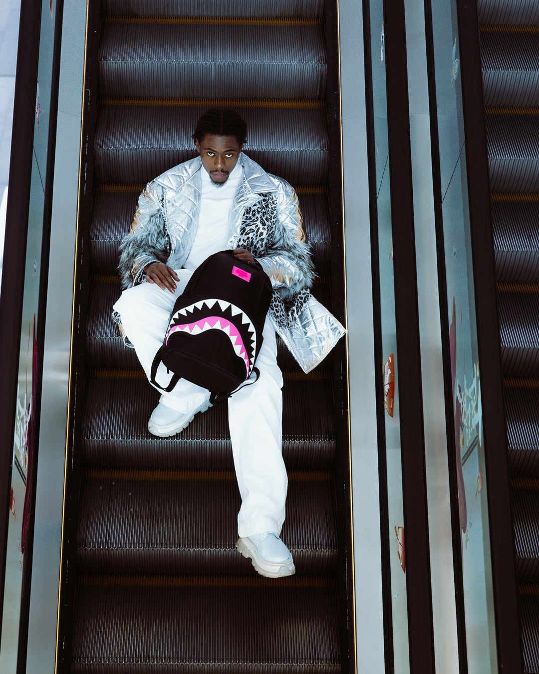 Sprayground SHARK CENTRAL 2.0 NEON VENOM BACKPACK