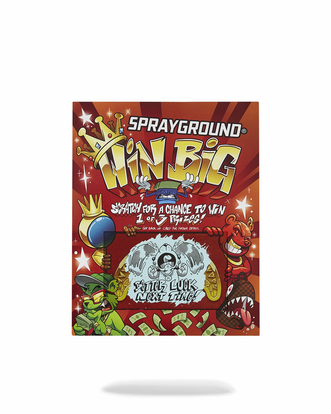Sprayground BIG MONEY BIG MONEY BACKPACK (COMES WITH SCRATCH OFF PLAYING CARD)