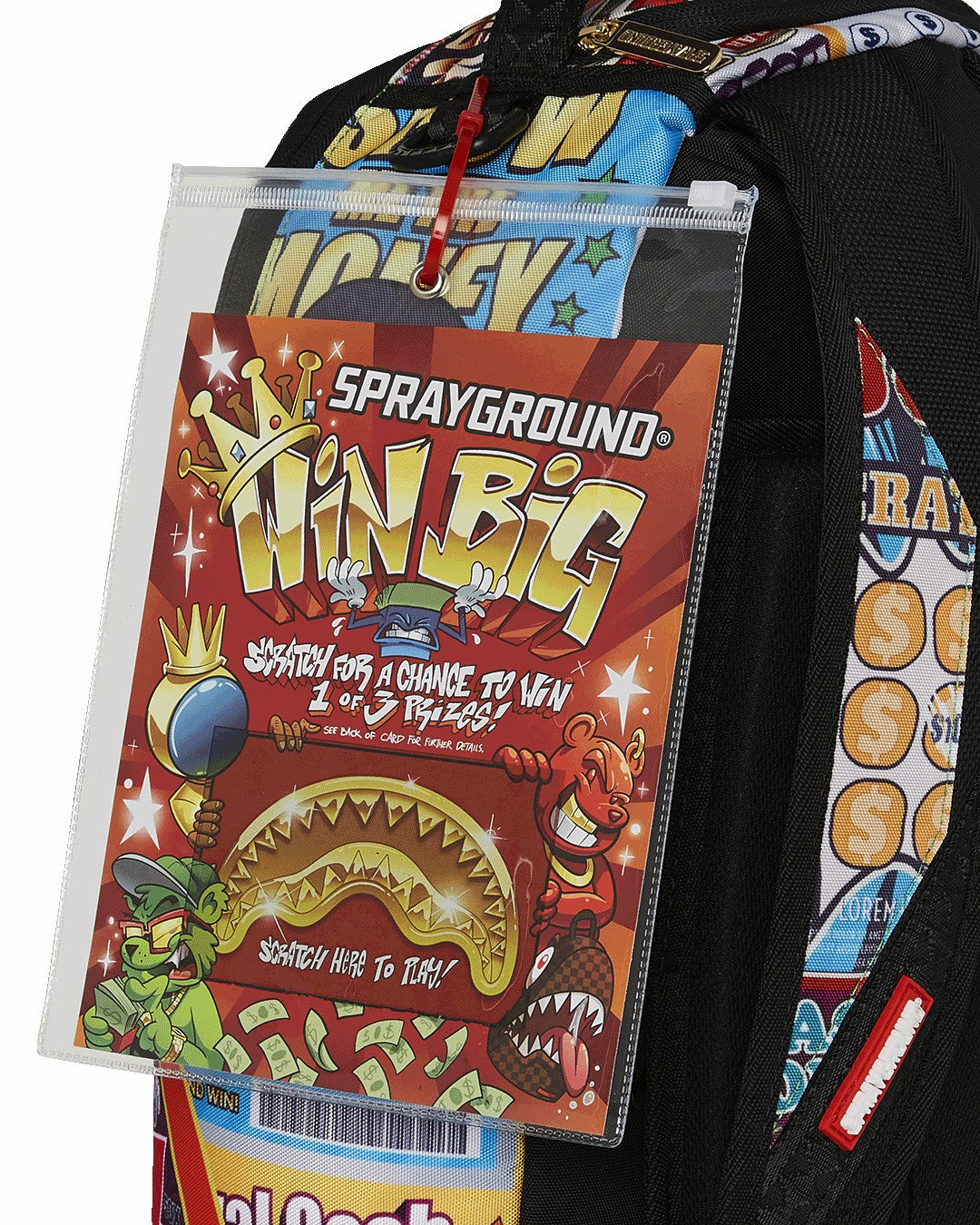 Sprayground BIG MONEY BIG MONEY BACKPACK (COMES WITH SCRATCH OFF PLAYING CARD)