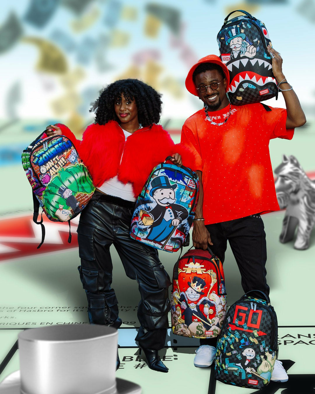 Sprayground MONOPOLY GOLD EMPIRE THRONE BACKPACK