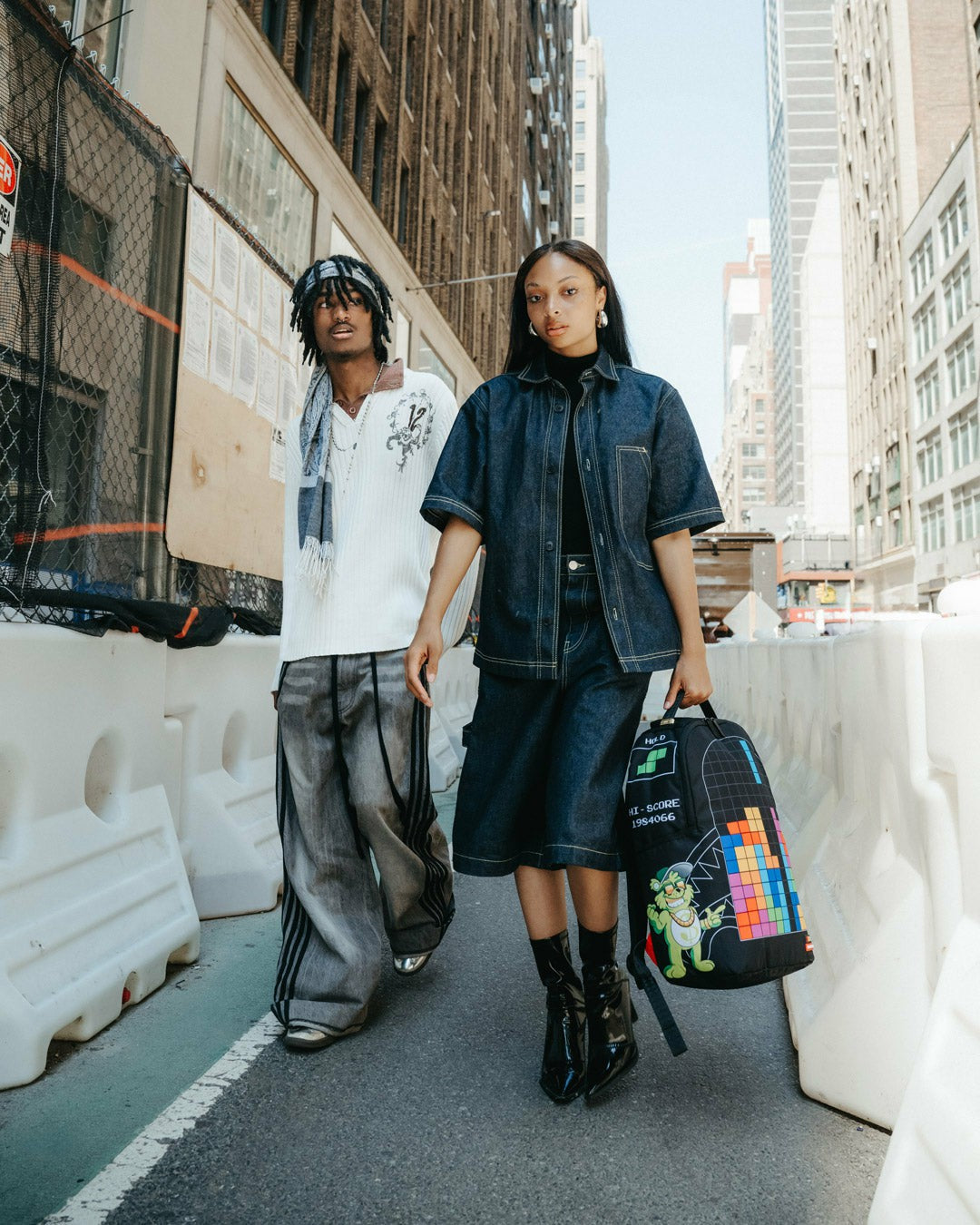 Sprayground TETRIS WITH DIABLO AND MONEY BEAR BACKPACK