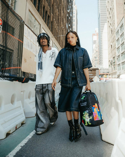 Sprayground TETRIS WITH DIABLO AND MONEY BEAR BACKPACK