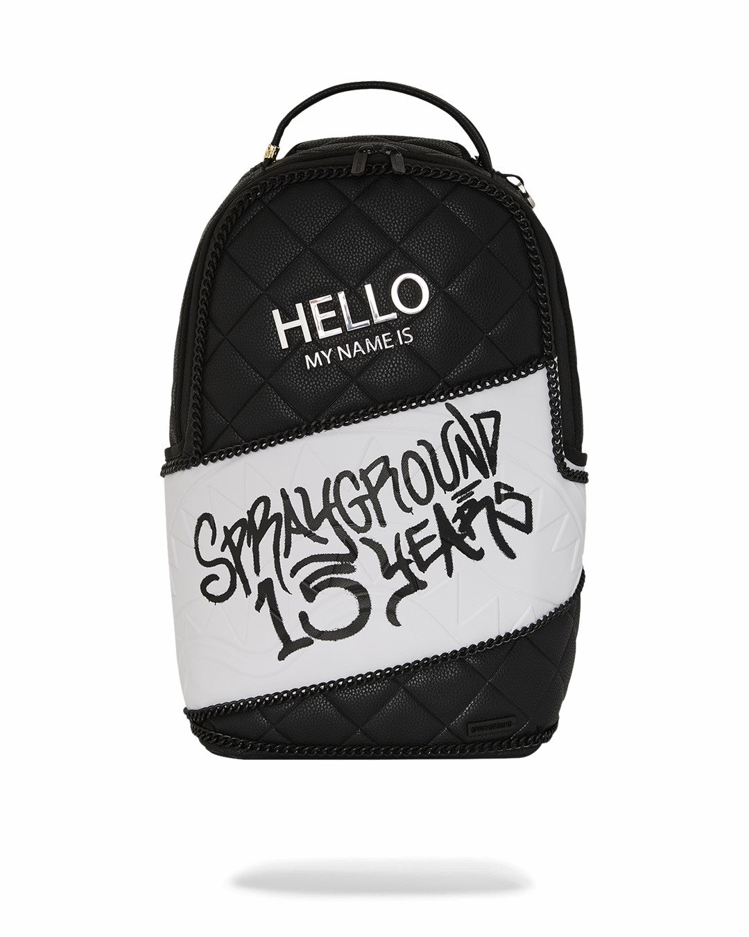 Sprayground HELLO MY NAME IS 15 YEARS QUILTED BACKPACK (SUPER RARE)