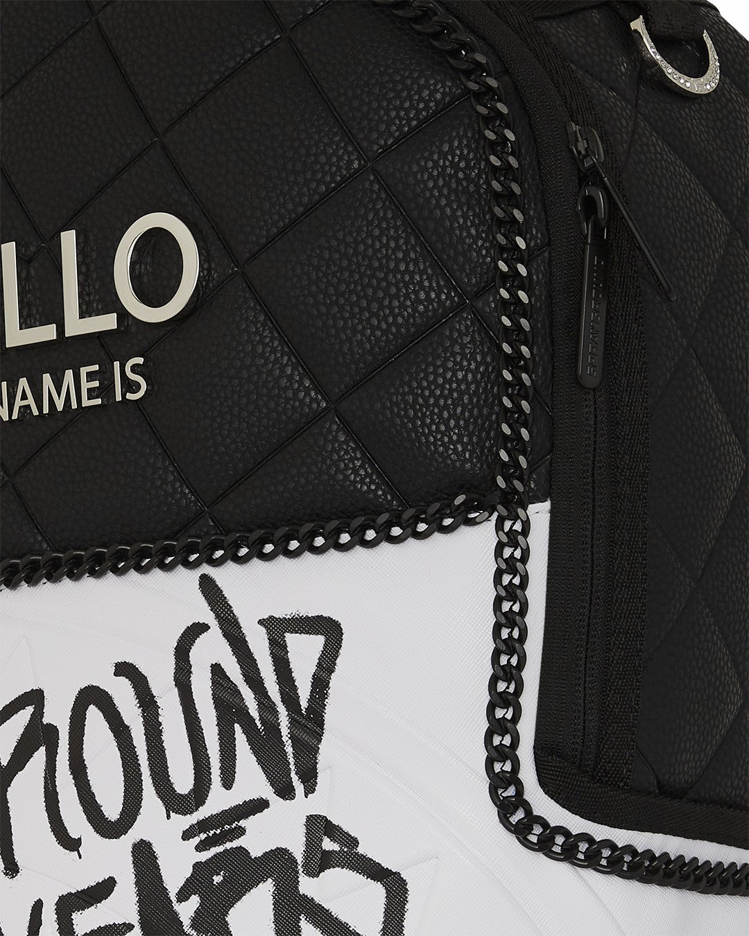 Sprayground HELLO MY NAME IS 15 YEARS QUILTED BACKPACK (SUPER RARE)