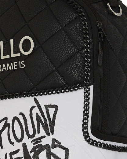Sprayground HELLO MY NAME IS 15 YEARS QUILTED BACKPACK (SUPER RARE)