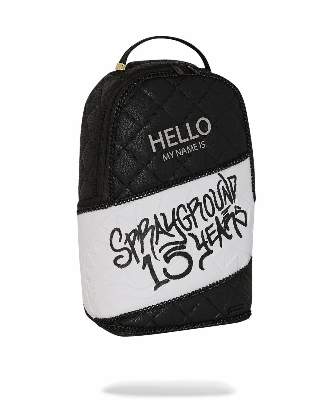 Sprayground HELLO MY NAME IS 15 YEARS QUILTED BACKPACK (SUPER RARE)