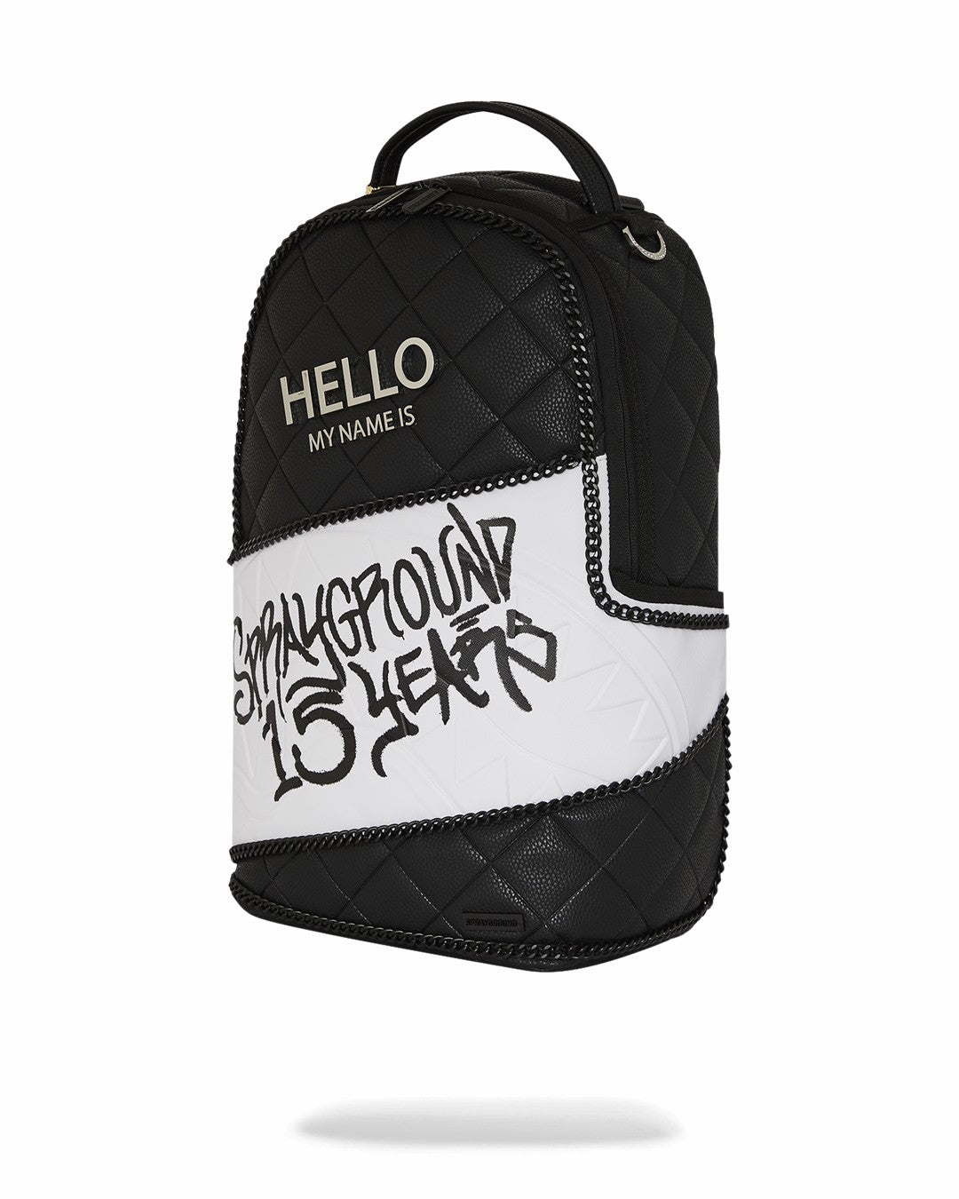 Sprayground HELLO MY NAME IS 15 YEARS QUILTED BACKPACK (SUPER RARE)
