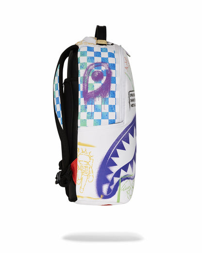 Sprayground SHARK CENTRAL CUT OUT FOR GREATNESS DLXSV BACKPACK