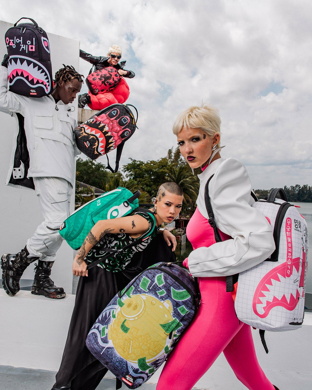 Sprayground SQUID GAME COLLAB FRONT MAN CREW BACKPACK