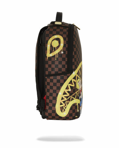 Sprayground RICHIE RICH PAINT THE SHARK GOLD BACKPACK