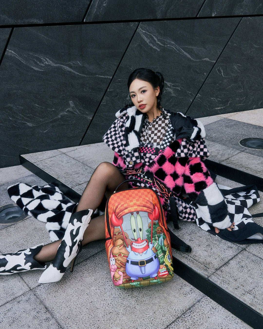 Sprayground SPONGEBOB STACK UP KRABS BACKPACK