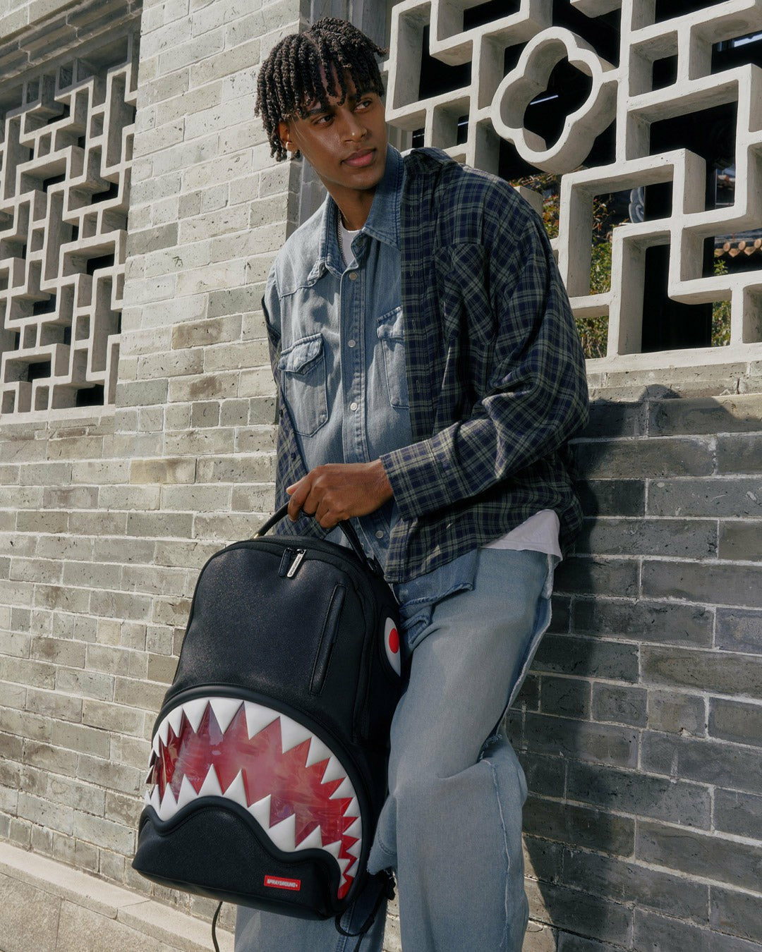 Sprayground BIG BITE LUCID CLEAR SHARK BITE BACKPACK