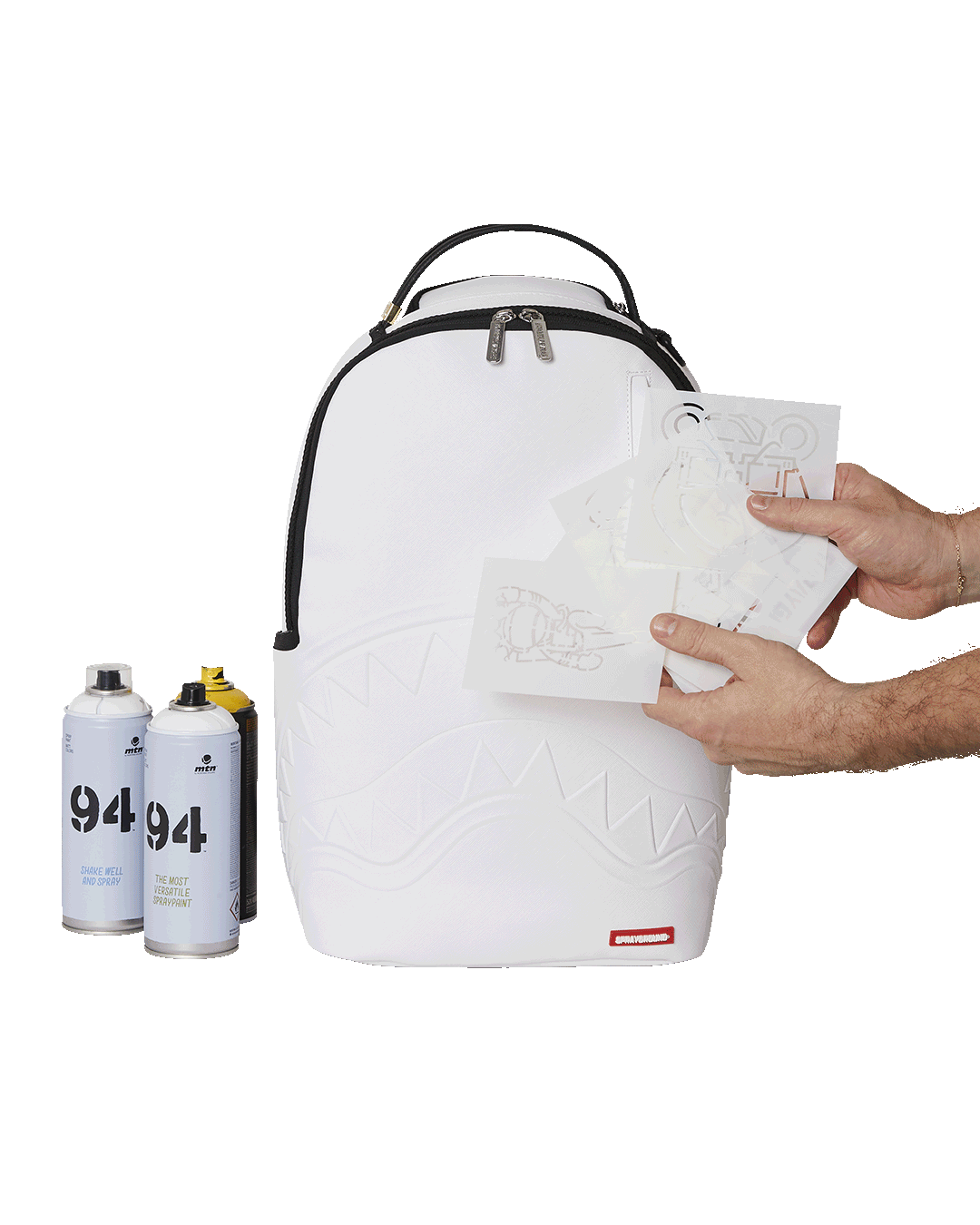 Sprayground GRAFFITI ARTIST - DESIGN YOUR OWN BACKPACK - 9 STENCILS INCLUDED
