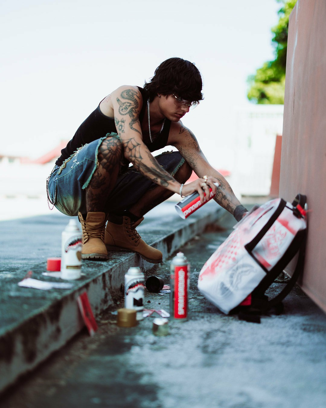 Sprayground GRAFFITI ARTIST - DESIGN YOUR OWN BACKPACK - 9 STENCILS INCLUDED