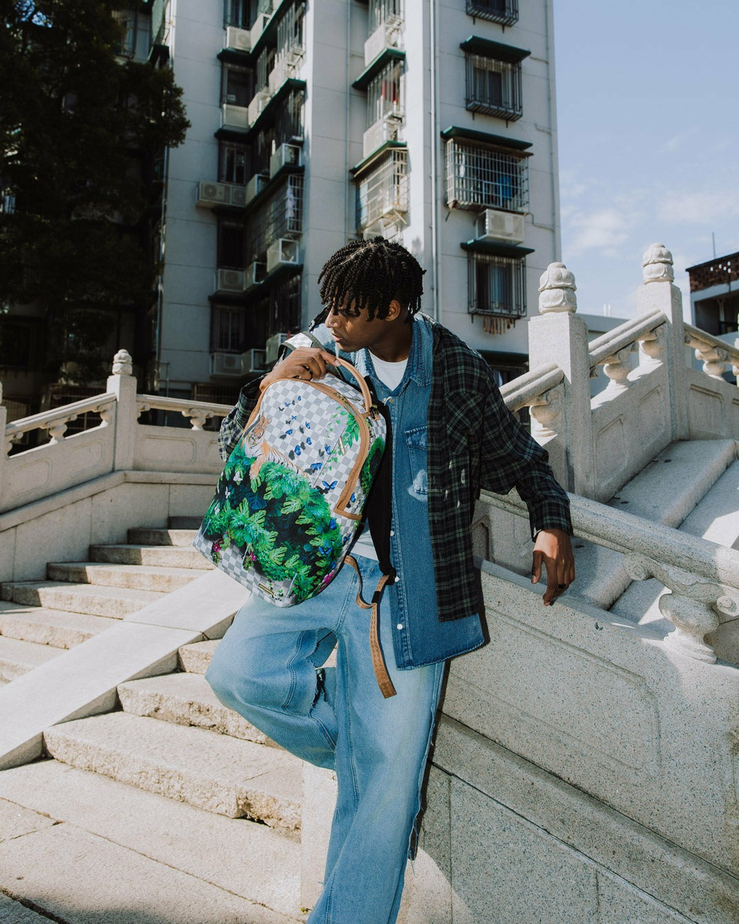 Sprayground SECRET GARDEN SHARK BACKPACK