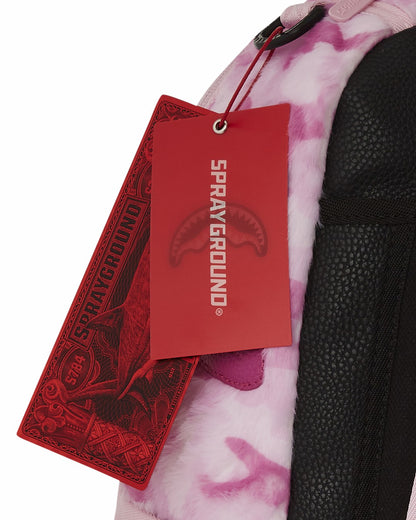 Sprayground FURRROCIOUS IN PINK DLXSF BACKPACK