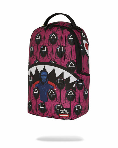Sprayground SQUID GAME COLLAB FRONT MAN & PINK GUARD SHARKS BACKPACK