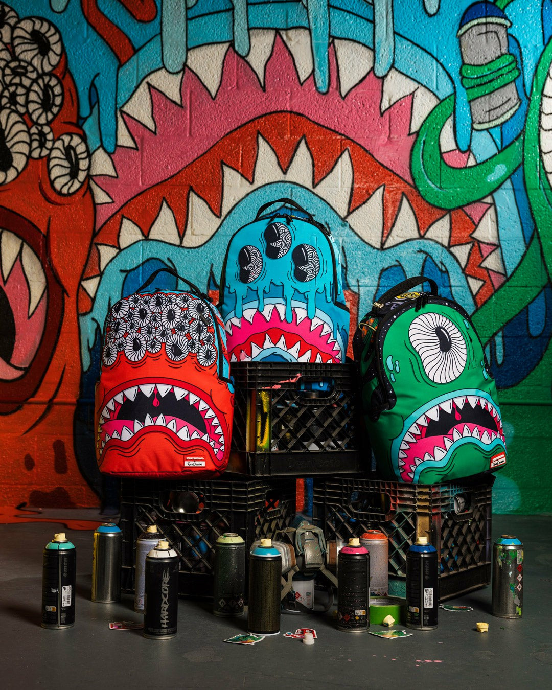 Sprayground JORGE RODRIGUEZ THE ARTIST COLLAB BLINKY SHARK BACKPACK