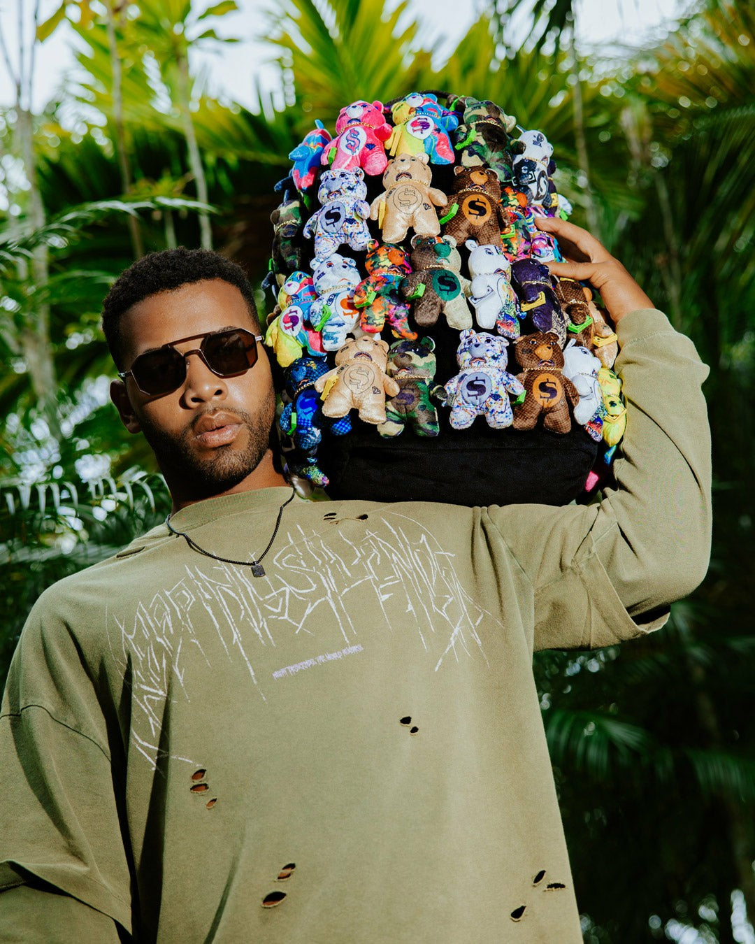 Sprayground PACK OF BEARS REAL PLUSH BEARS RUNWAY PIECE BACKPACK - SUPER EXCLUSIVE
